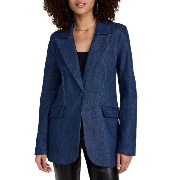 NWTs Good American Denim Blazer Size 6 = 3X - Picture 1 of 9